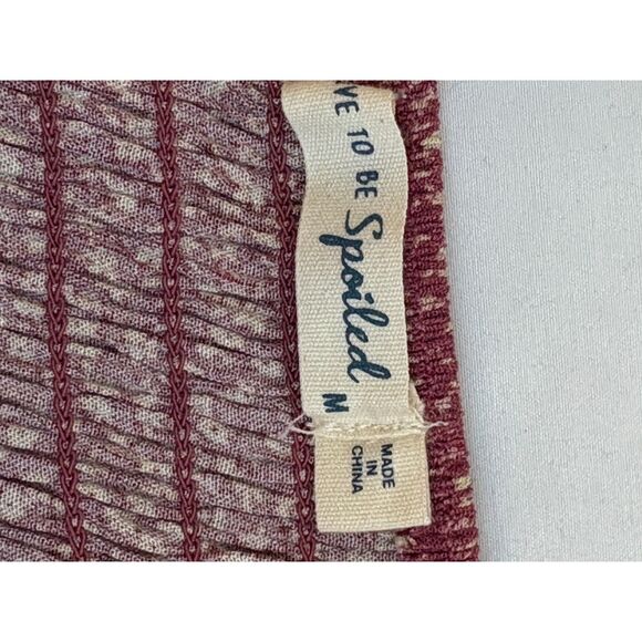 Live to be Spoiled Midi Cottage Prairie Dress Size M Red Floral Puff Sleeve - Picture 7 of 10